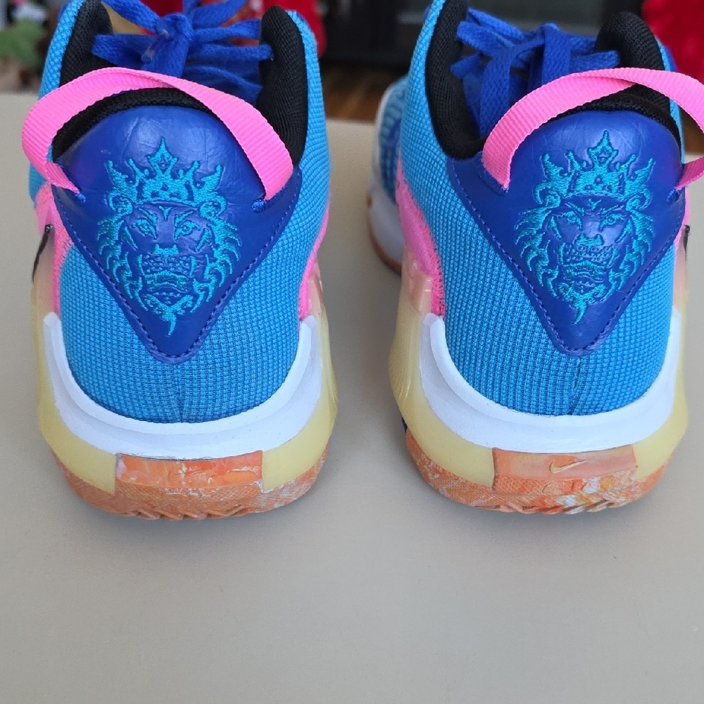 Nike Sneakers in Blue, Pink, and Orange - Picture 6 of 12